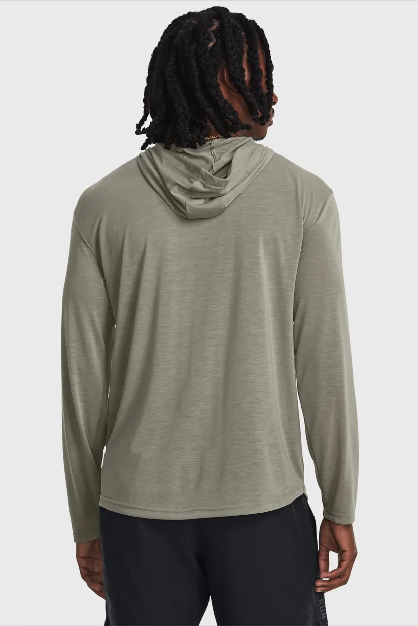 Мужское серое худи UA RUN EVERYWHERE HOODED LS 3
