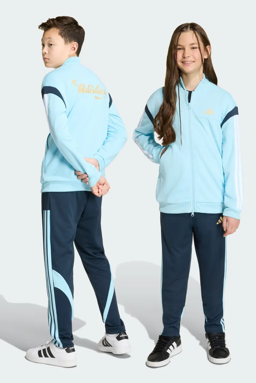 Дитячі темно-сині спортивні штани House of Tiro Colors of Football High Waisted Wide Leg 3