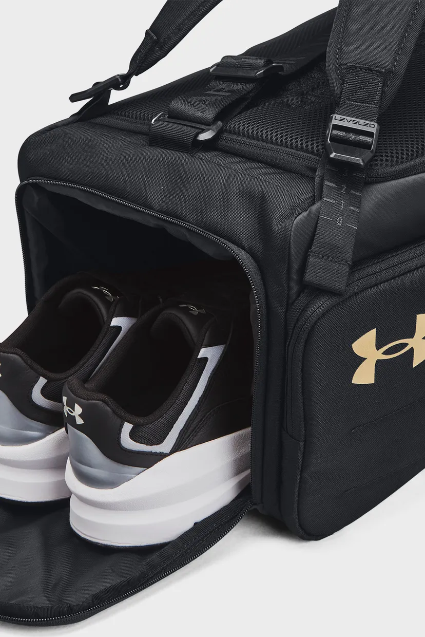 Черная спортивная сумка-рюкзак UA Contain Duo SM BP Duffle 5