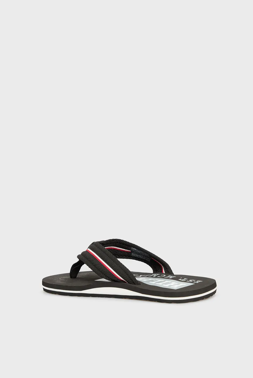 Чоловічі чорні в'єтнамки CORPORATE HILFIGER BEACH SANDAL 5