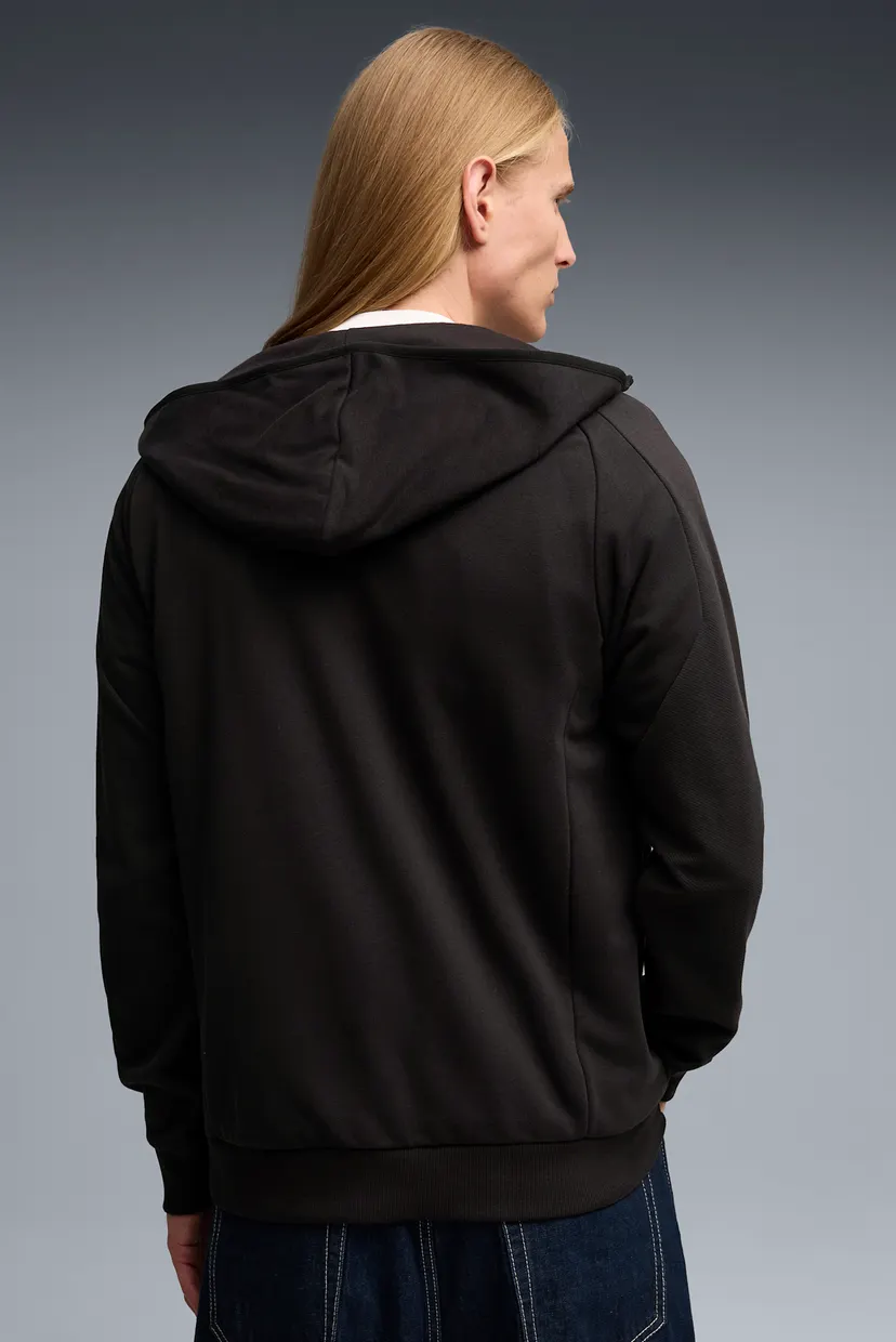 Мужское черное худи Scuderia Ferrari Sweat Jacket Men 3