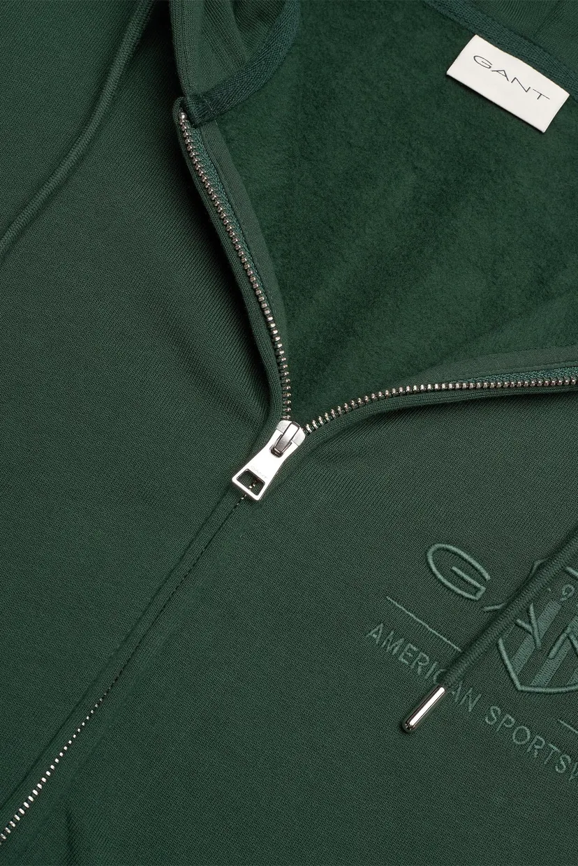 Чоловіче зелене худі REG TONAL SHIELD FULL ZIP 7
