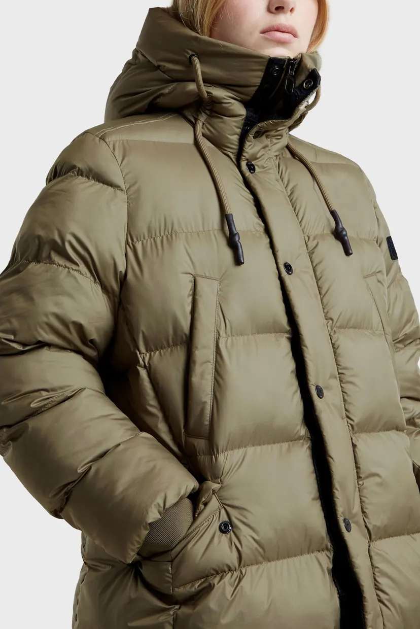 Женская оливковая куртка Whistler Long Puffer G-Star RAW D25190