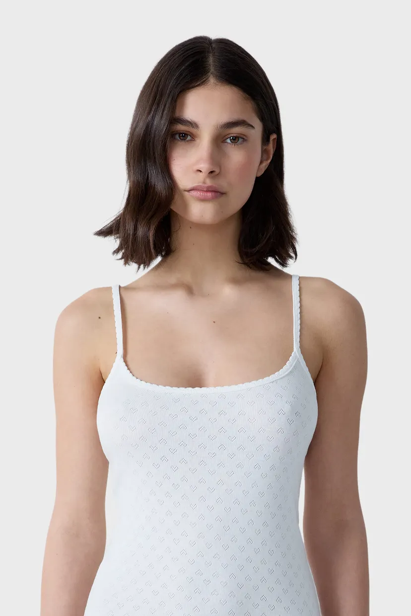 Жіноча біла нічна сорочка POLLIN 3