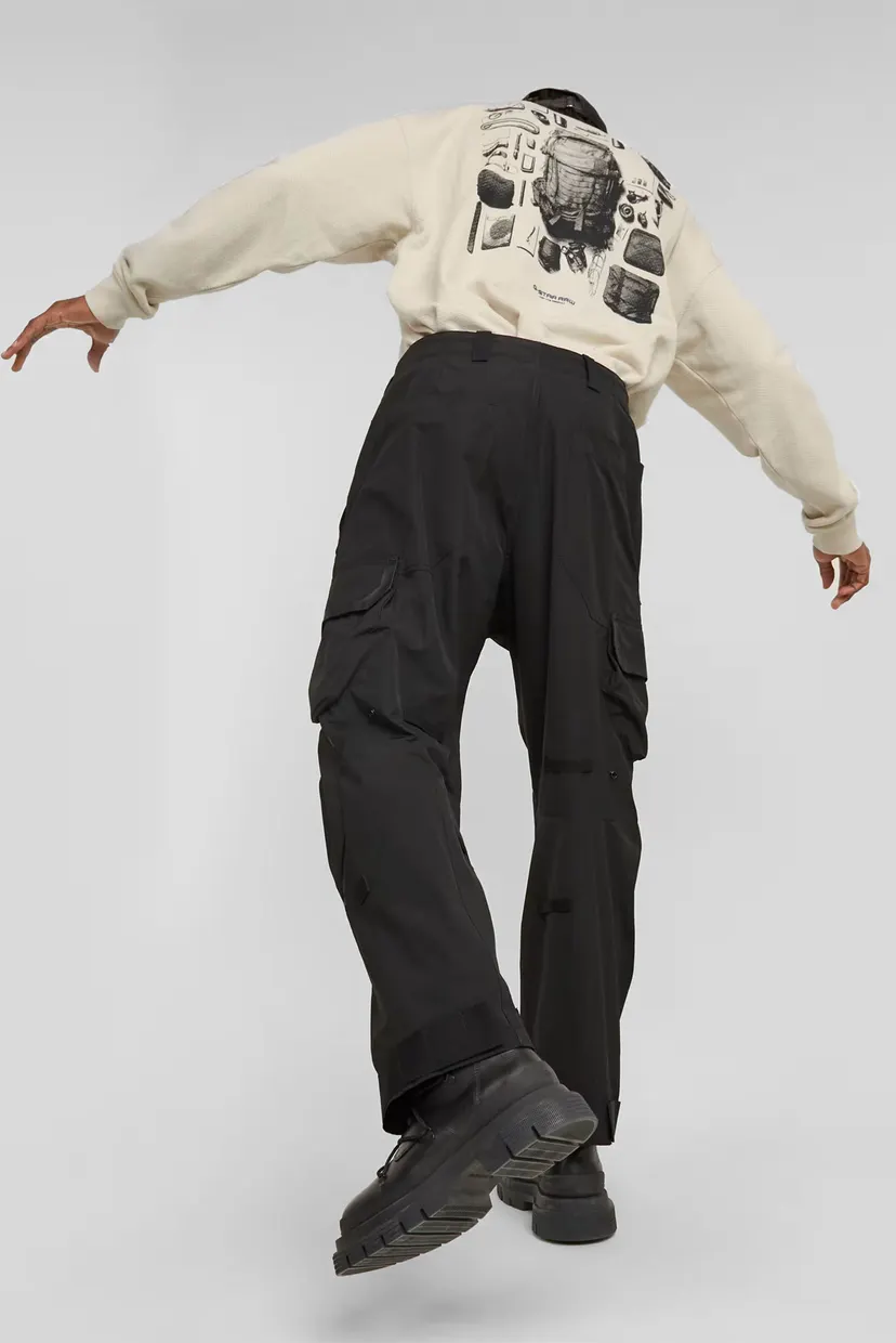 Мужские черные карго 3D Relaxed Knee Cargo 4