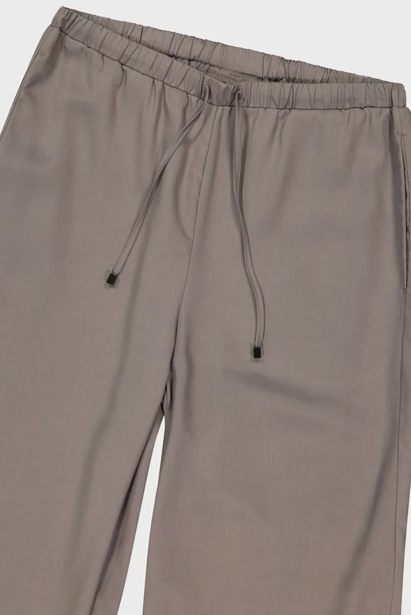 Жіночі коричневі брюки TENCEL LONG 3