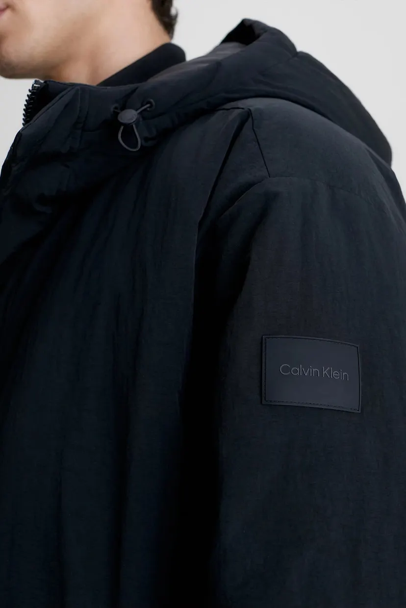Мужской черный пуховик CRINKLE NYLON DOWN 4