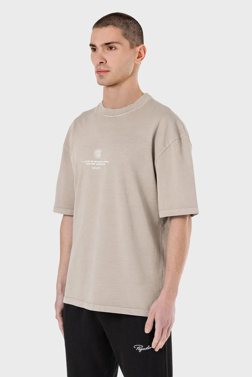 Чоловіча бежева футболка BAYLOR OVERSIZED 4