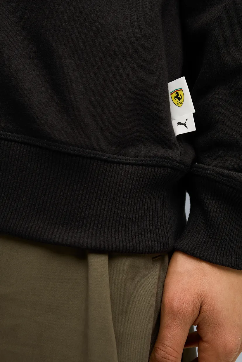 Чоловічий чорний світшот Scuderia Ferrari Sportswear Shield Crew Men 5