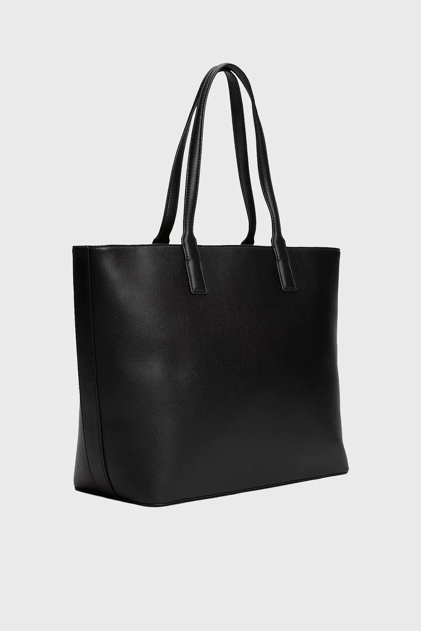 Жіноча чорна сумка LOGOTAPE TOTE 4