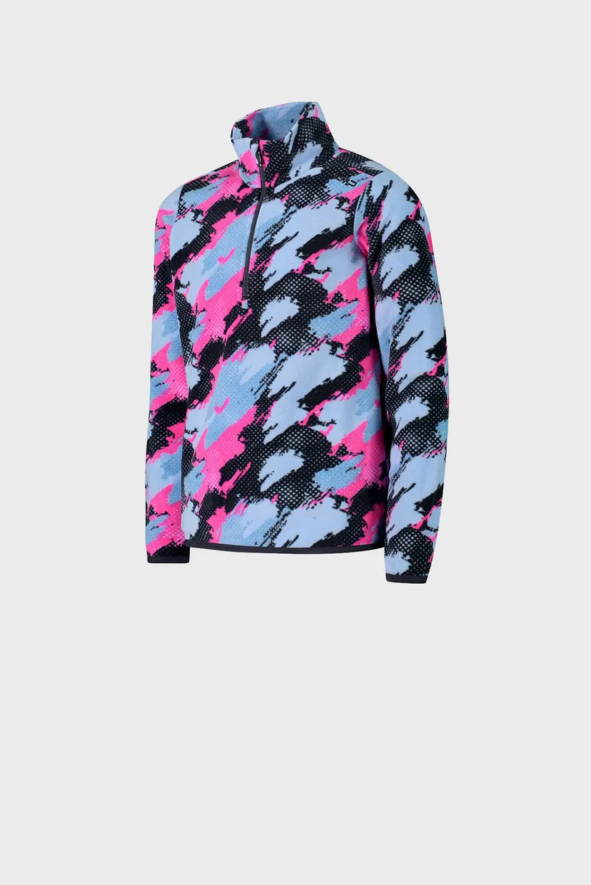 Дитяча бузкова спортивна кофта з візерунком SWEAT ARCTIC FLEECE 3