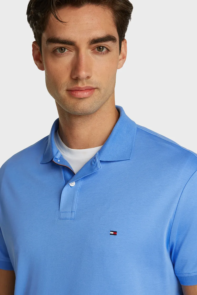 Чоловіче блакитне поло INTERLOCK PLACKET 4