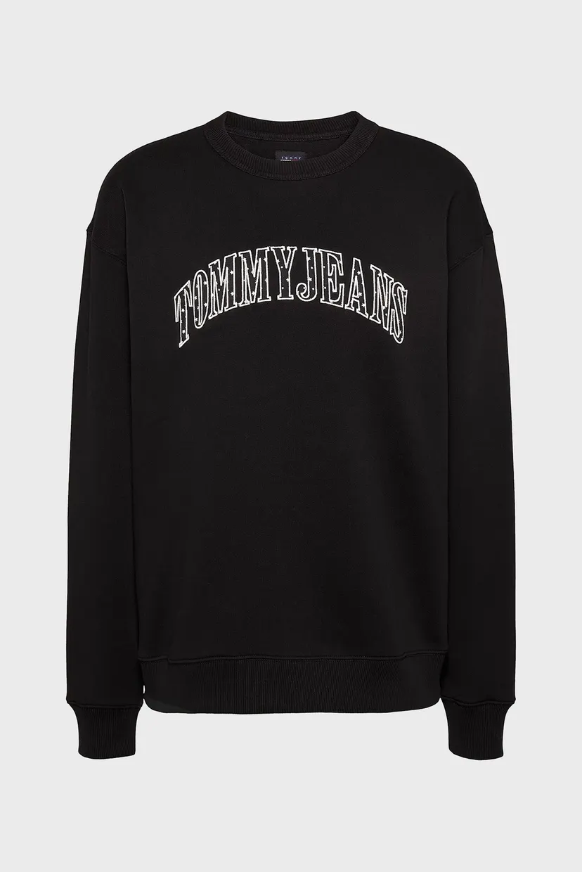Женский черный свитшот TJW RLX STARDST VARSITY CREW EXT 5