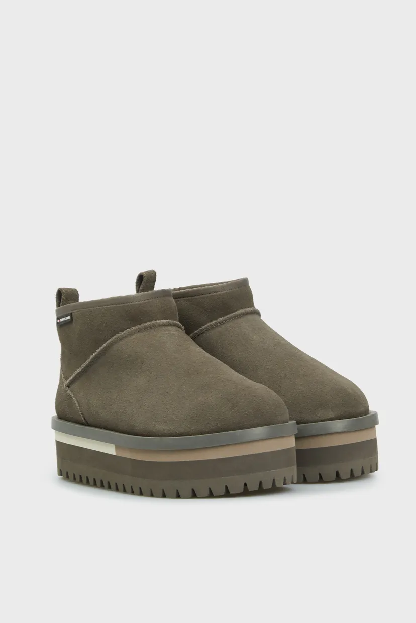 Жіночі сірі замшеві уггі TJW SUEDE FLATFORM BOOT 3