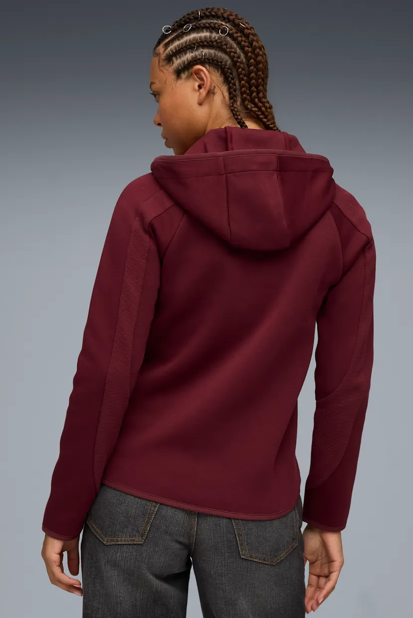 Жіноче бордове худі Evostripe Full-Zip Hoodie Women 3