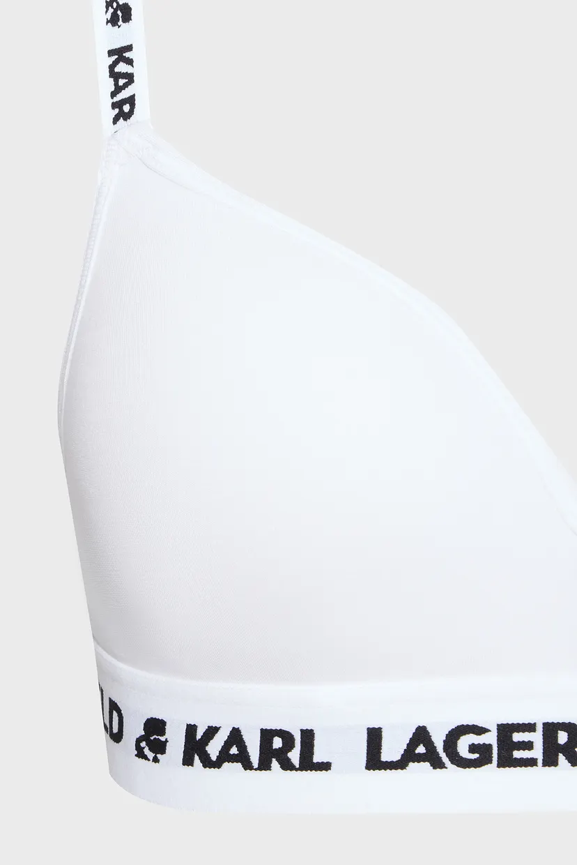 Женский белый бюстгальтер LOGO PADDED BRA 5