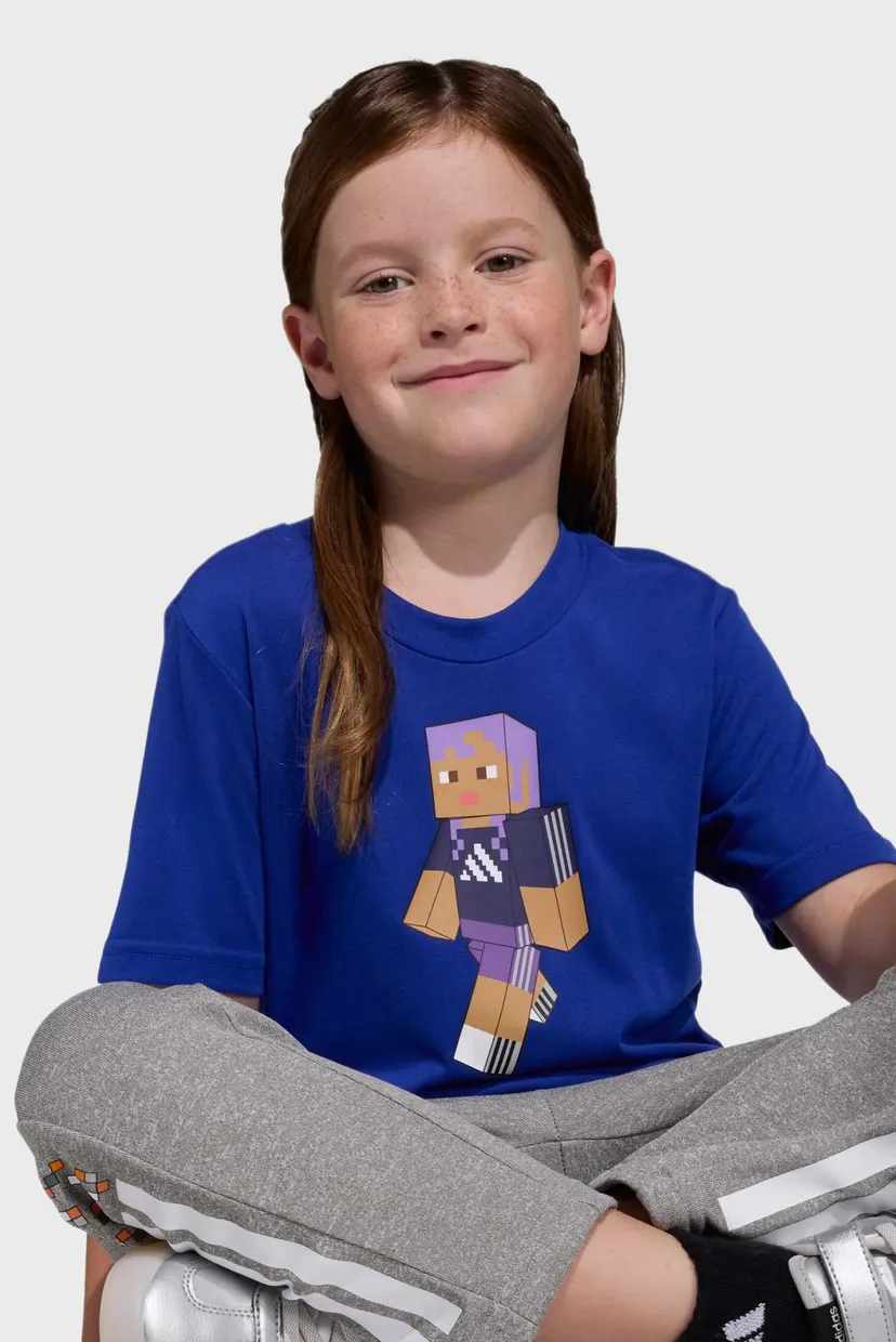 Дитяча синя футболка ADIDAS MINECRAFT TRAINING 4