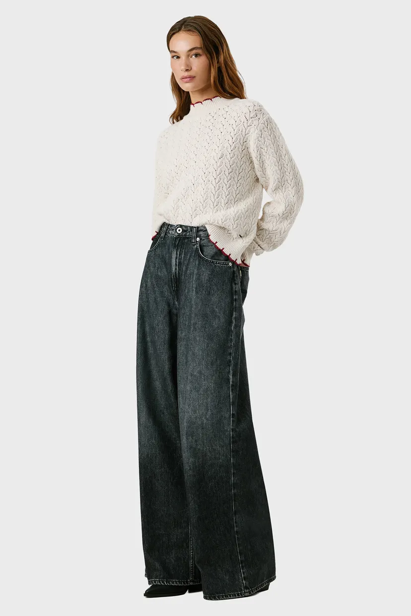 Жіночі чорні джинси WIDE LEG 4