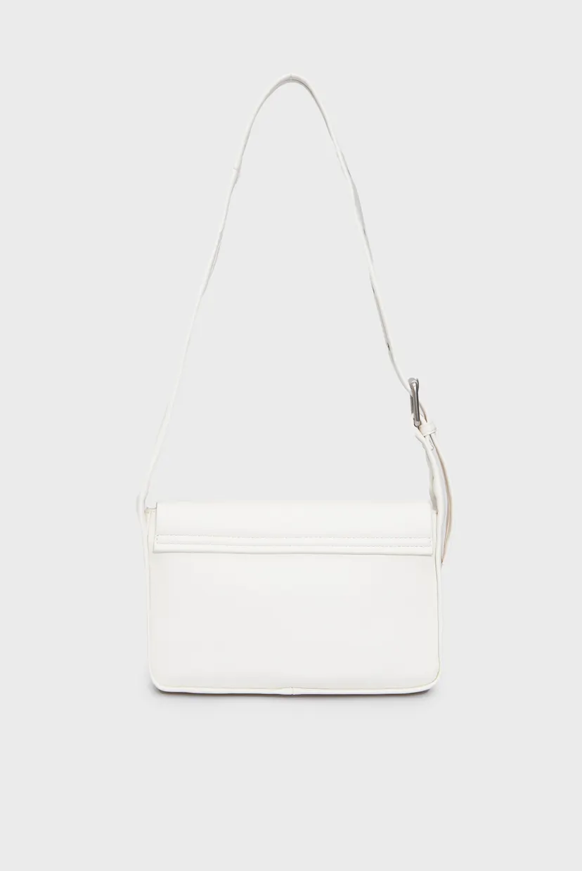 Жіноча біла сумка BLOCK FLAP SHOULDERBAG25 PU 5