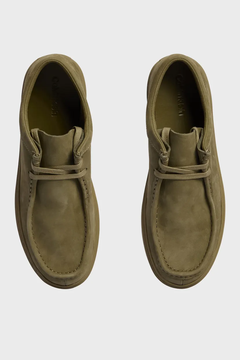 Чоловічі зелені замшеві дезерти APRON LACE UP NB 4