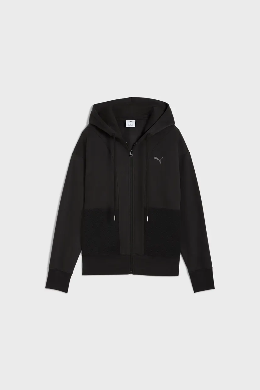 Жіноче чорне худі HER Relaxed Full-Zip Hoodie Women 4