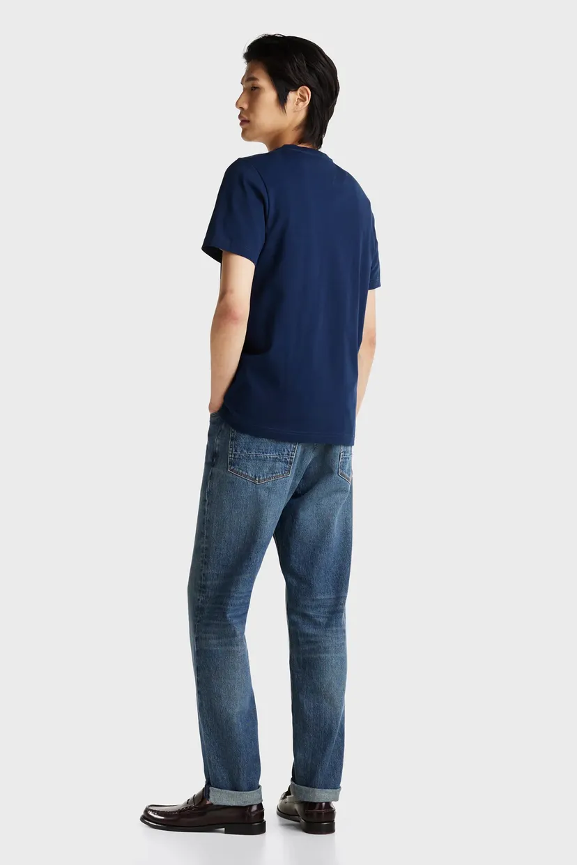 Чоловіча темно-синя футболка SCRIPT HILFIGER STACK TEE 3