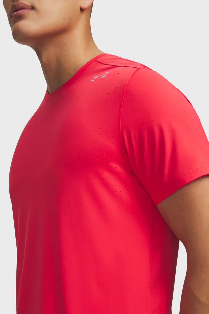 Чоловіча малинова футболка UA Velociti Pro Shortsleeve-RED 3