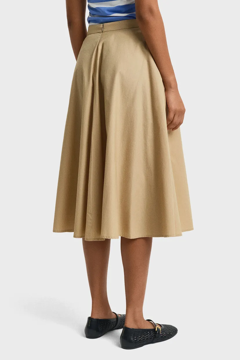 Женская бежевая юбка LIGHTWEIGHT CHINO SKIRT 4