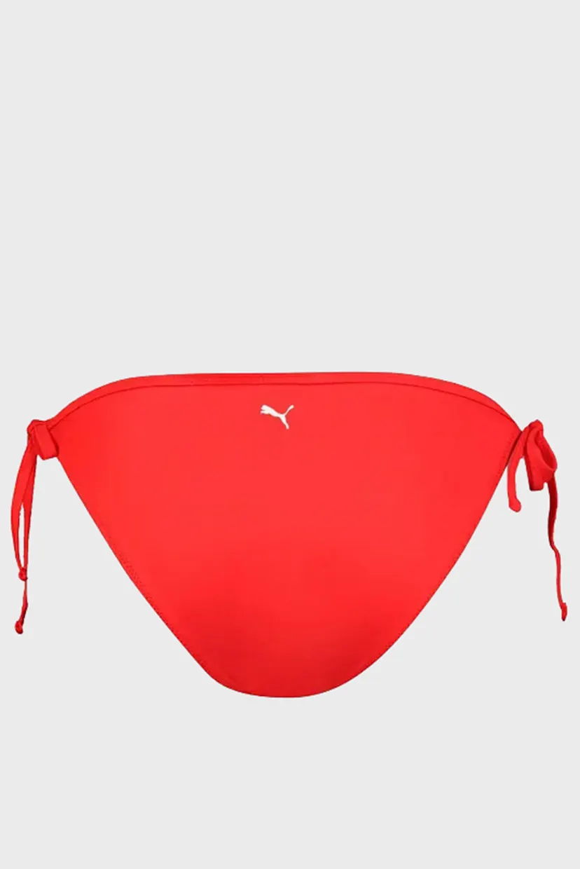 Женские красные трусики от купальника PUMA Swim Women Side Tie Bikini Bottom 7