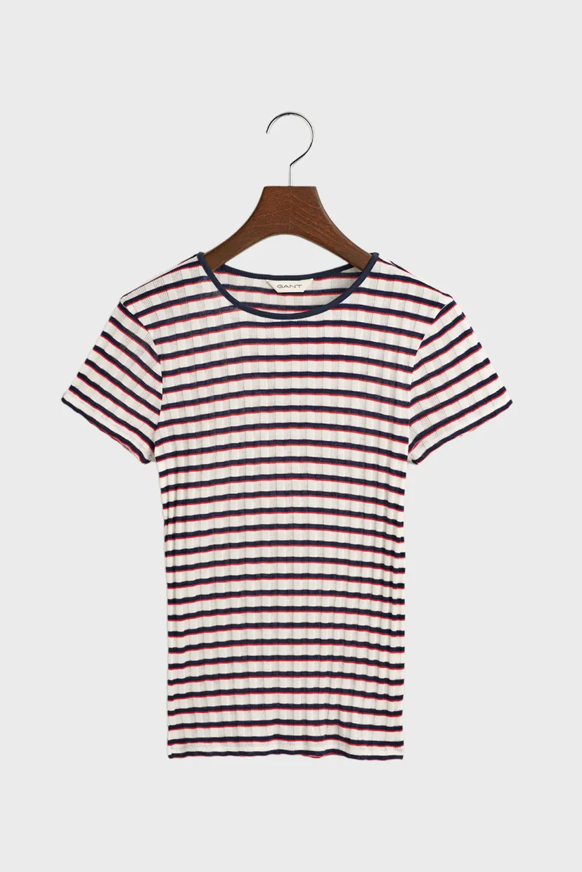 Женская футболка в полоску STRIPED RIBBED 5