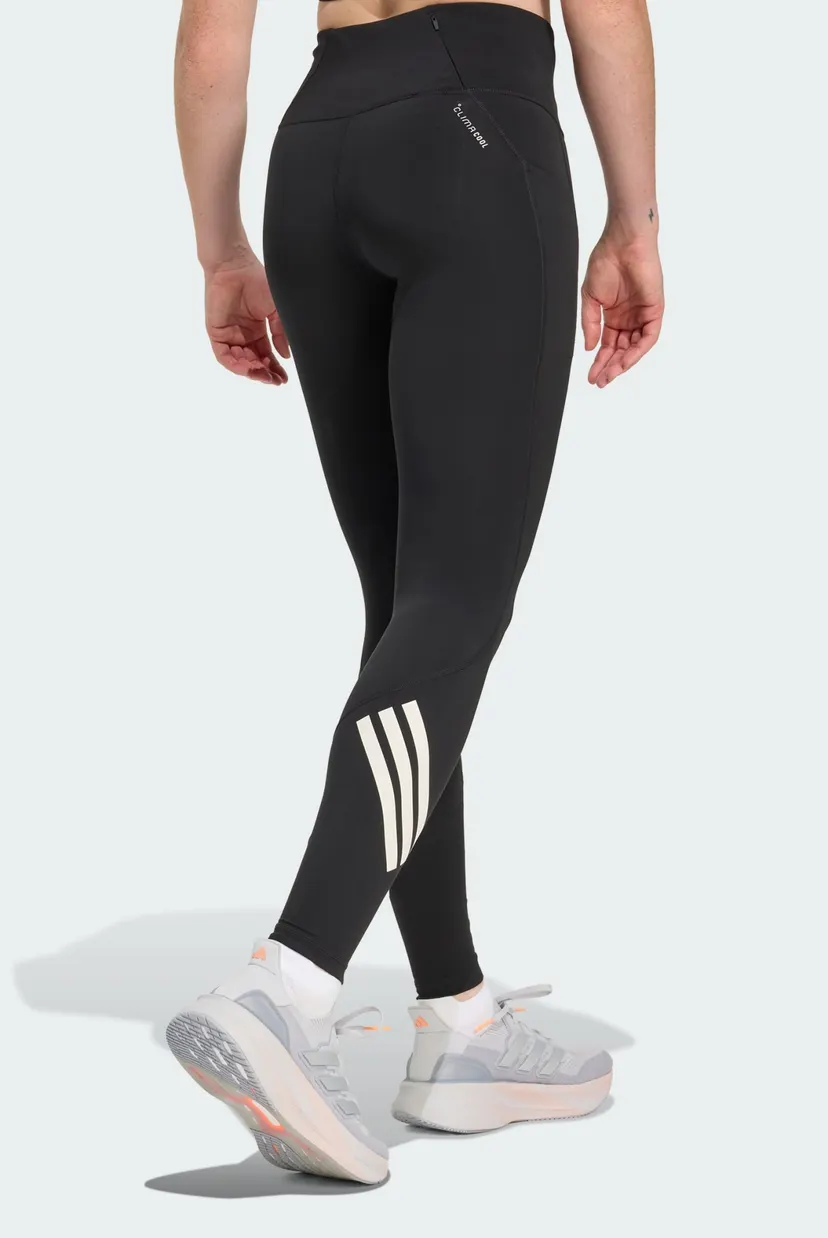 Женские черные тайтсы adi365 Climacool 3 Stripes Running Full Length 3