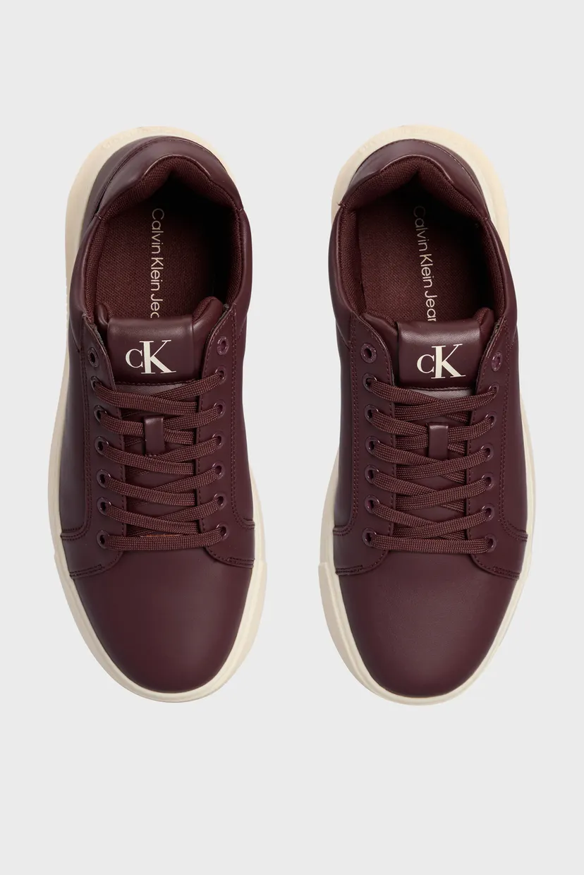 Мужские бордовые кожаные сникерсы CHUNKY CUPSOLE CLEAN LOW 5