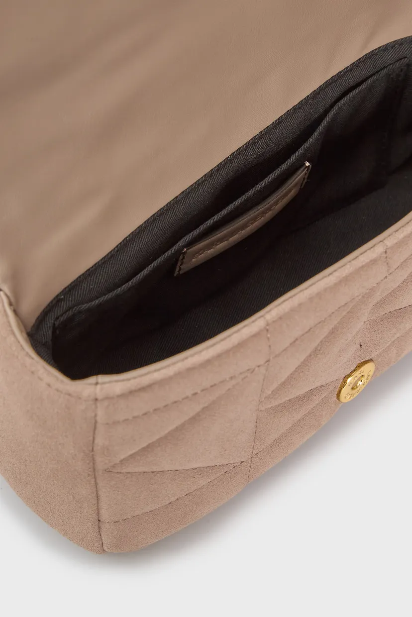 Женская бежевая нубуковая сумка KUILT SP SM CROSSBODY NUBUCK 6
