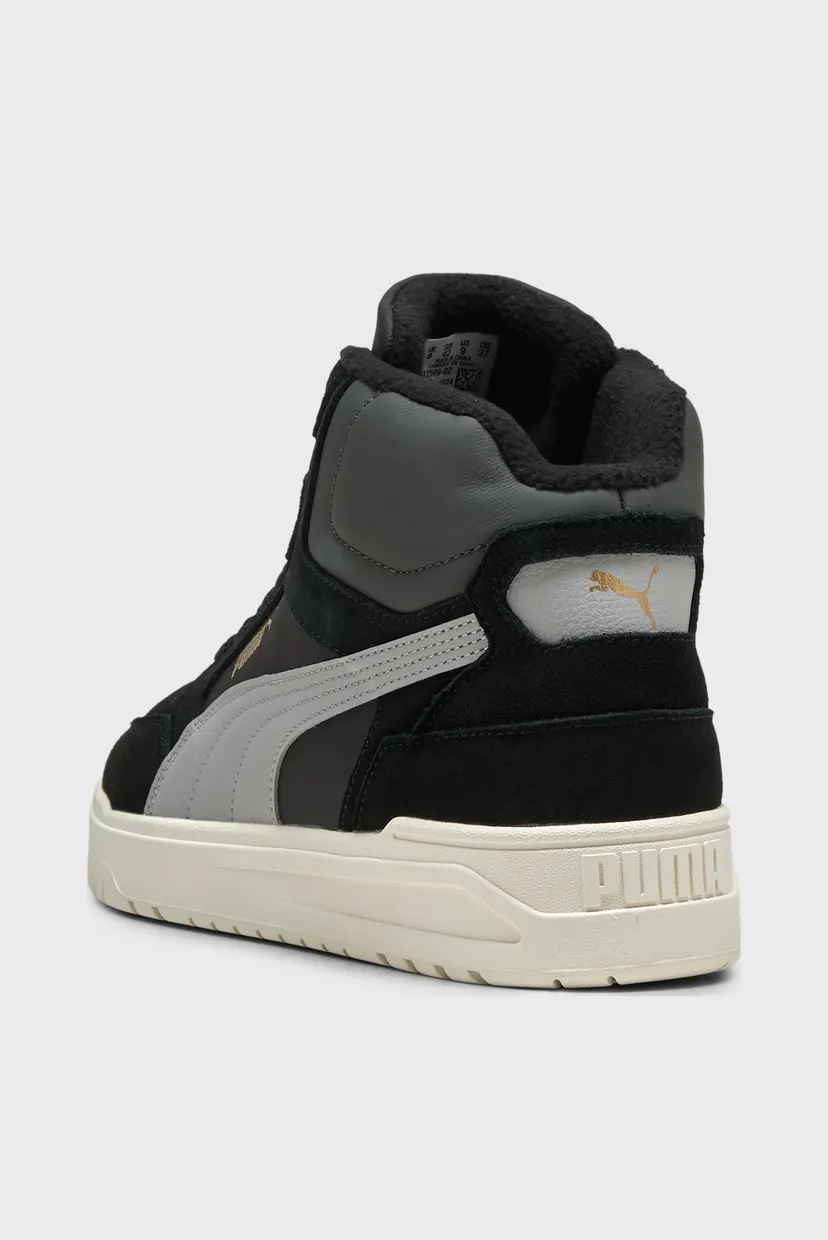 Чорні замшеві хайтопи Shuffle Downtown Mid Sneakers Unisex 5