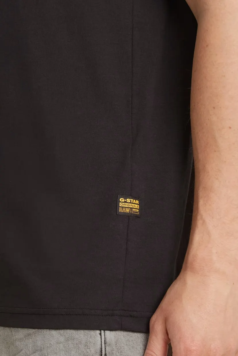 Мужская черная футболка Topography chest gr slim r t 4