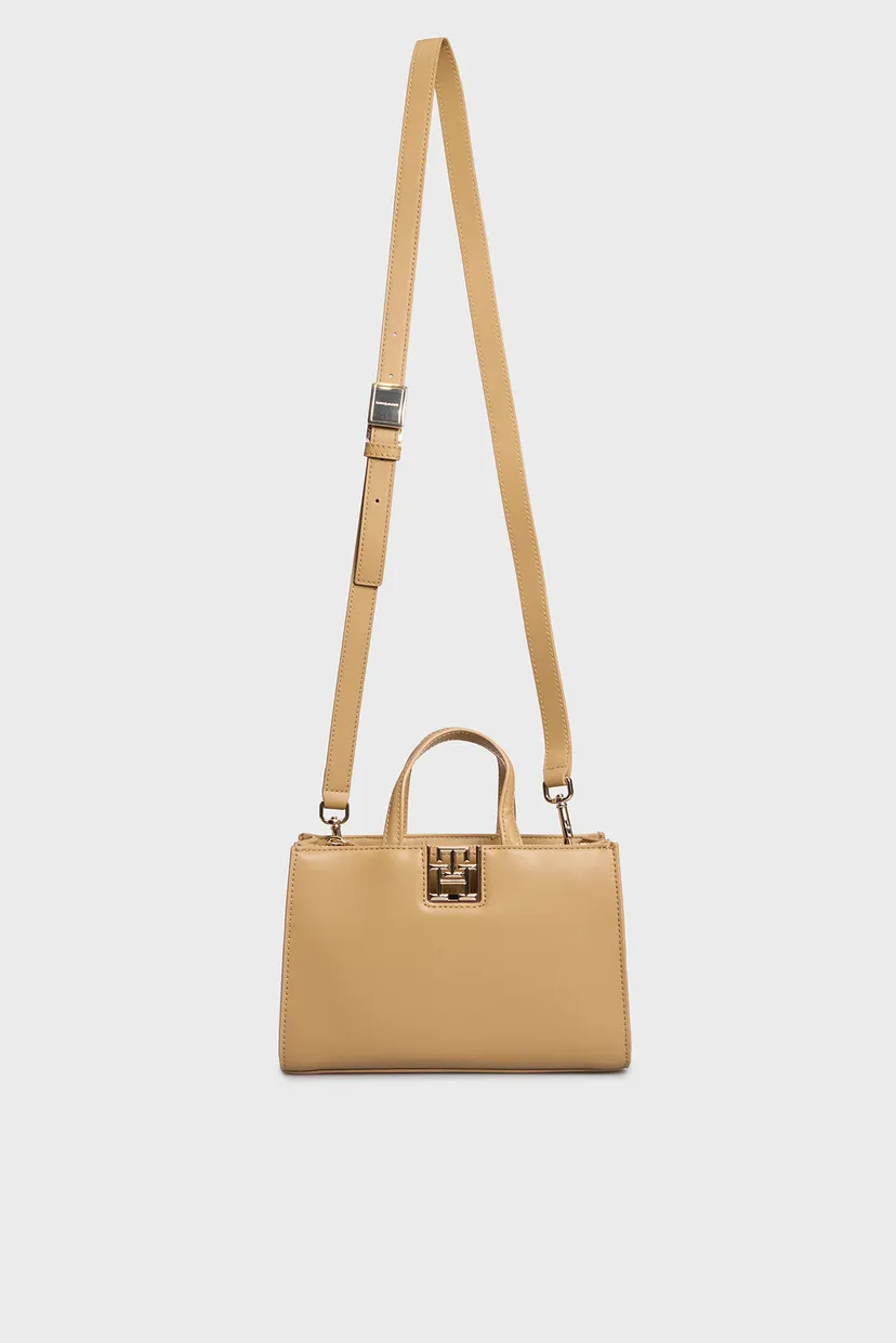 Жіноча бежева сумка TH RESET MINI TOTE 5
