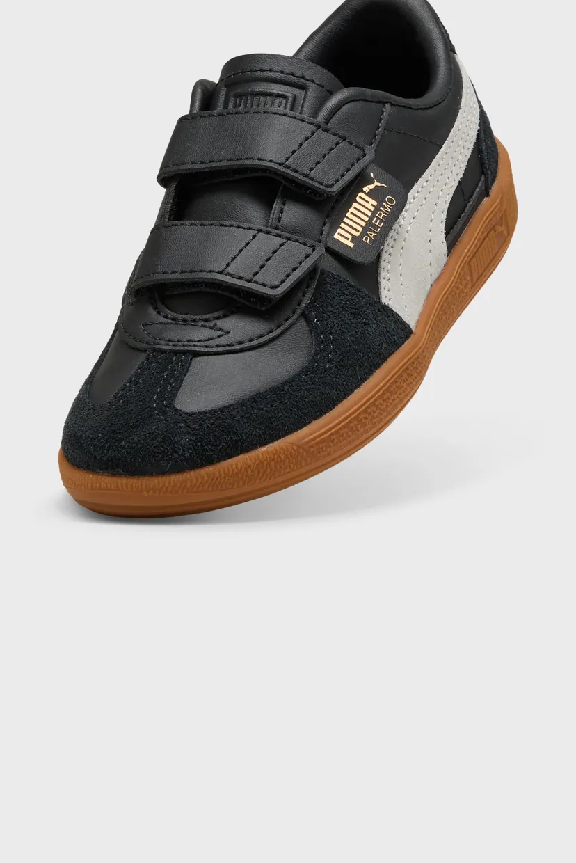 Детские черные кожаные сникерсы Palermo Leather Sneakers Kids 5