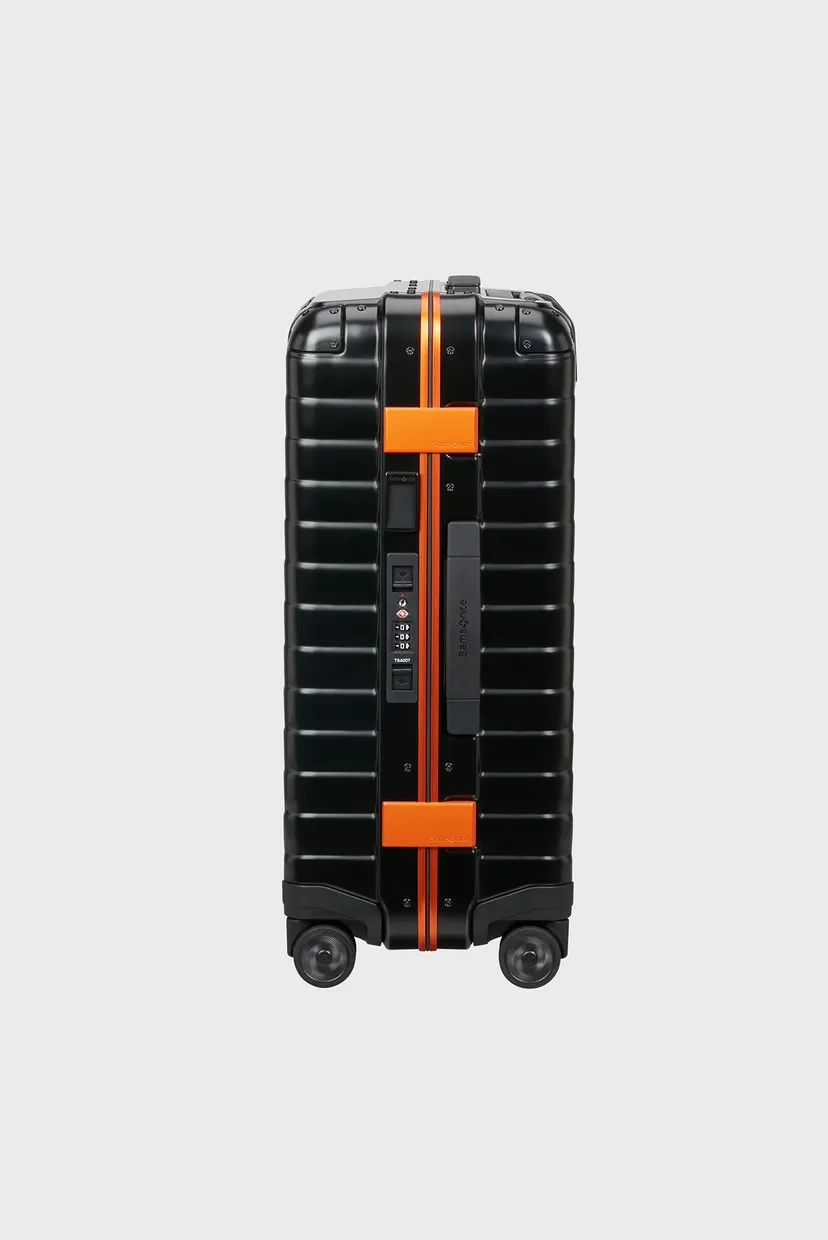 Чорна валіза 55 см PROXIS ALU GRAPHITE/APRICOT 6