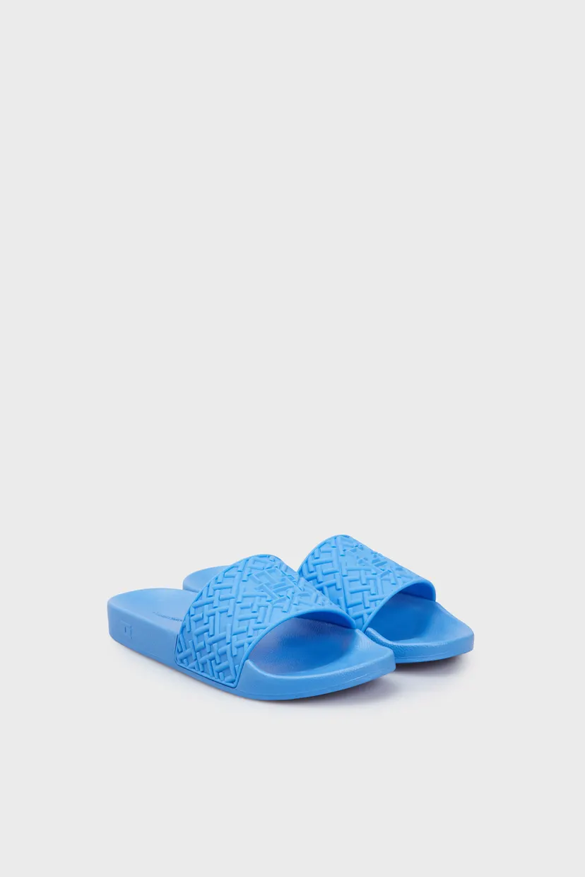 Жіночі блакитні слайдери TH MONOGRAM POOL SLIDE 3