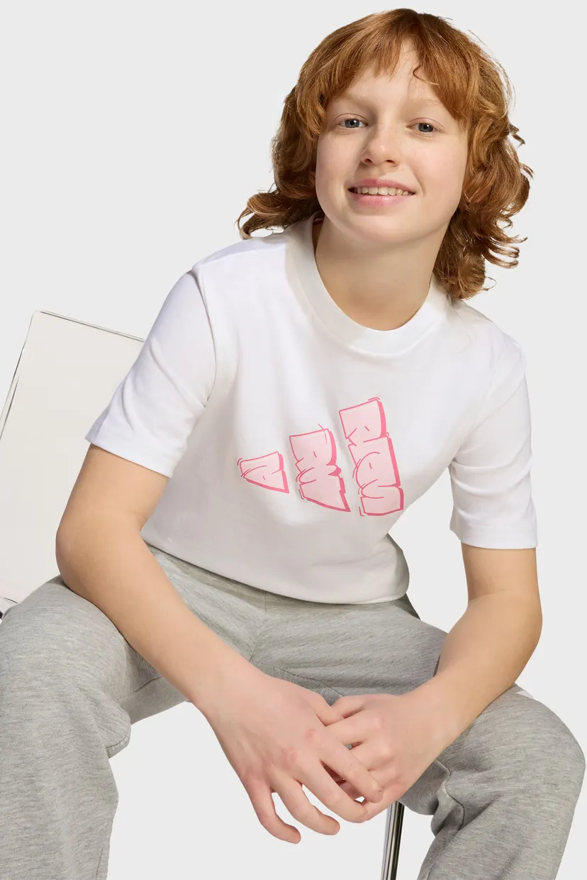 Дитяча біла футболка Graffiti Graphic Kids 7