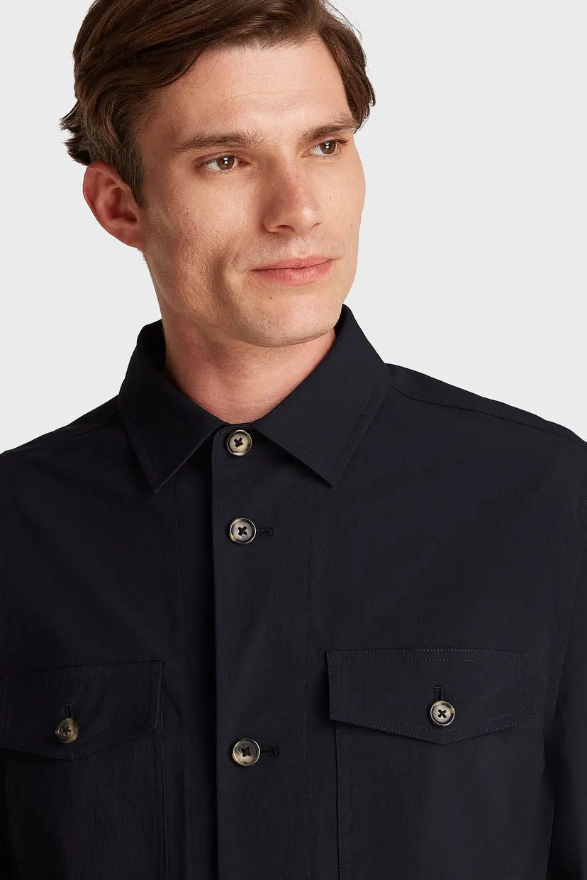 Чоловіча темно-синя сорочка DC TECH OVERSHIRT 4