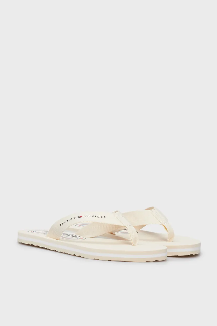 Жіночі бежеві в'єтнамки GLOBAL STRIPES FLAT BEACH SANDAL 3
