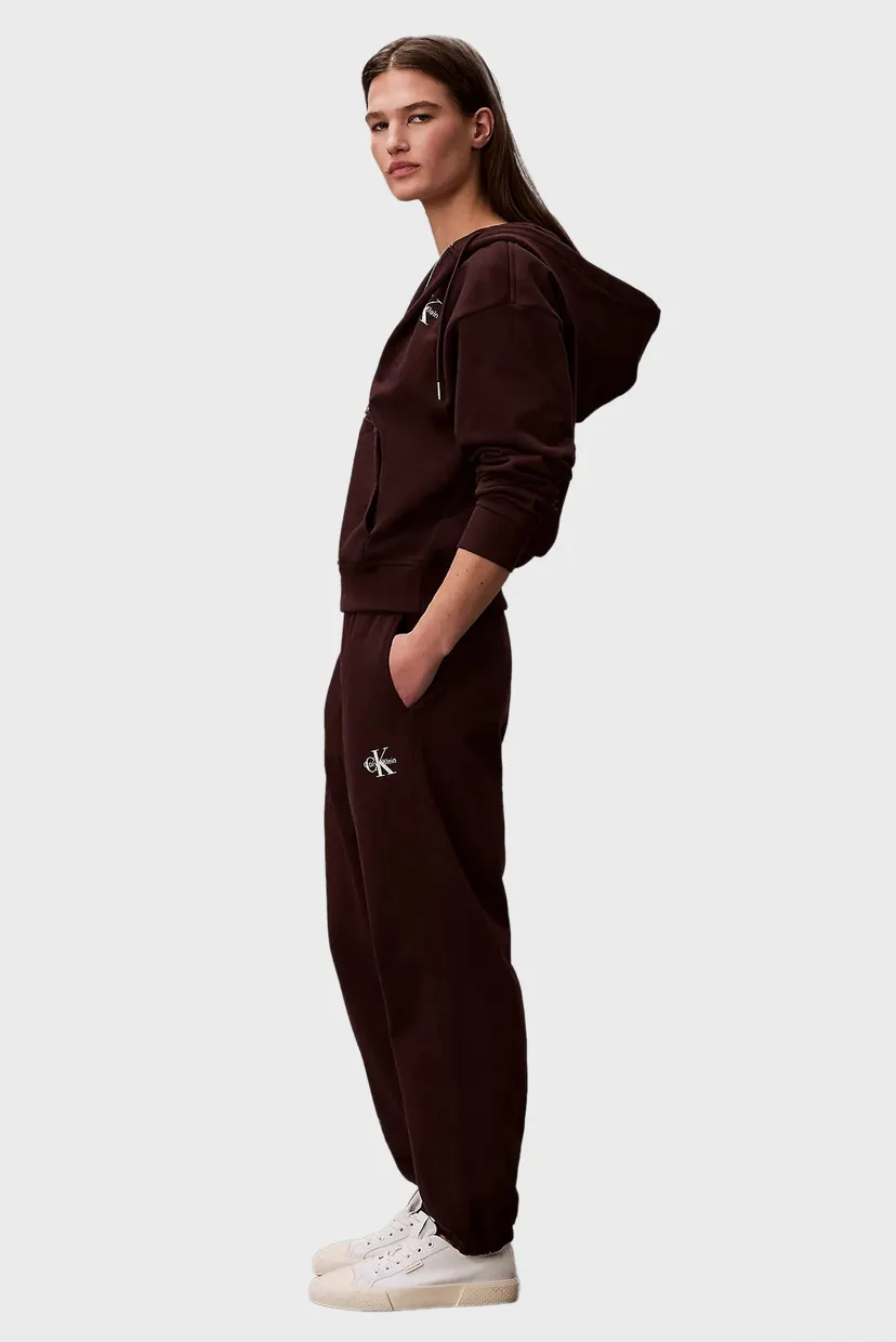 Женские темно-коричневые спортивные брюки MONOLOGO FRENCH TERRY JOGGER 3