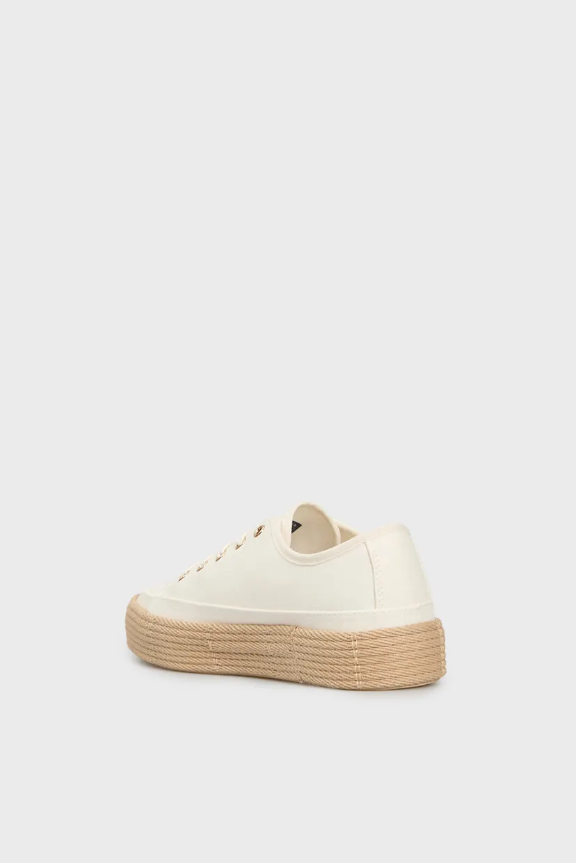 Женские белые кеды ESPADRILLE 5