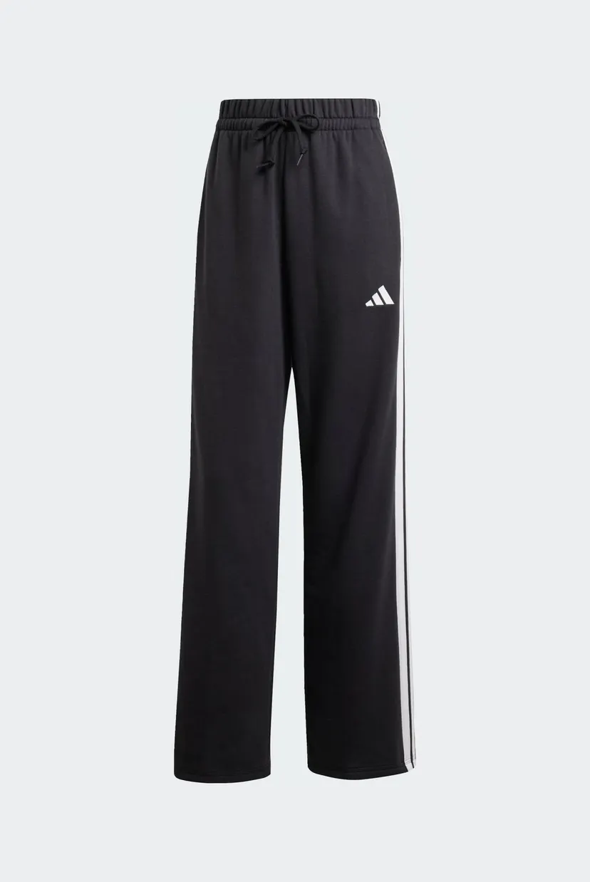 Женские черные спортивные брюки Essentials 3-Stripes Open Hem French Terry 6