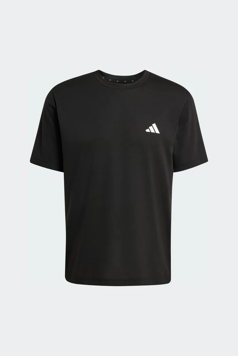 Мужская черная футболка WORKOUT ESSENTIALS FEELREADY 3 STRIPES 6