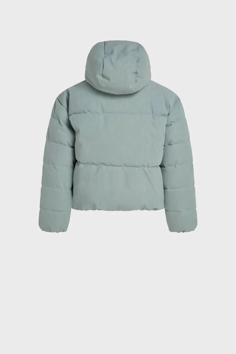 Дитяча м'ятна вельветова куртка CORDUROY PUFFER JACKET 5