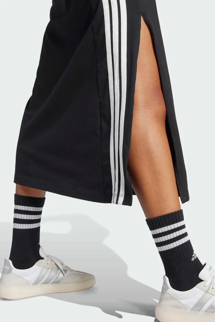 Жіноча чорна сукня Essentials 3-Stripes Long Racerback 5