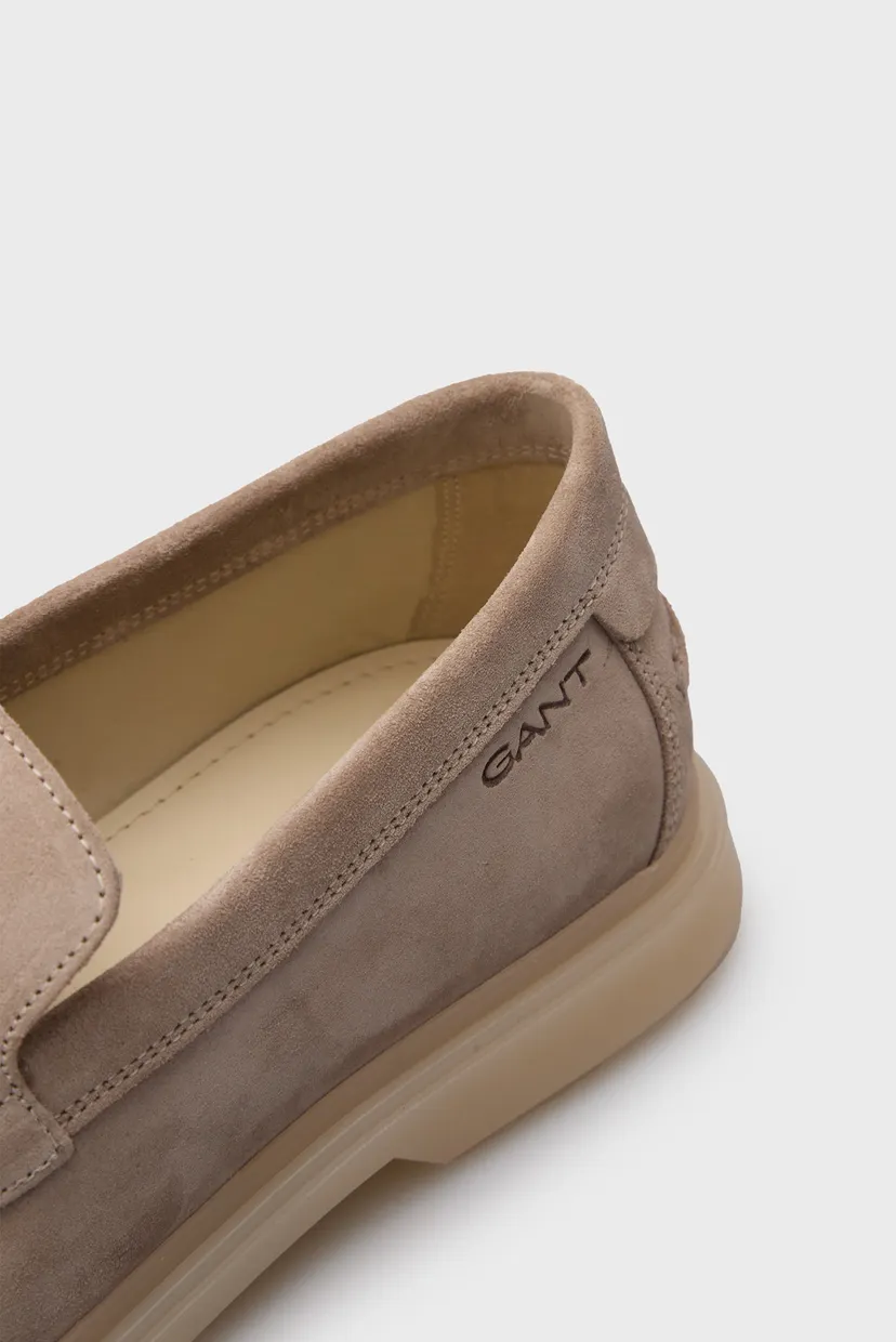 Чоловічі бежеві замшеві лофери Boery Gant 30673849 — MD-Fashion