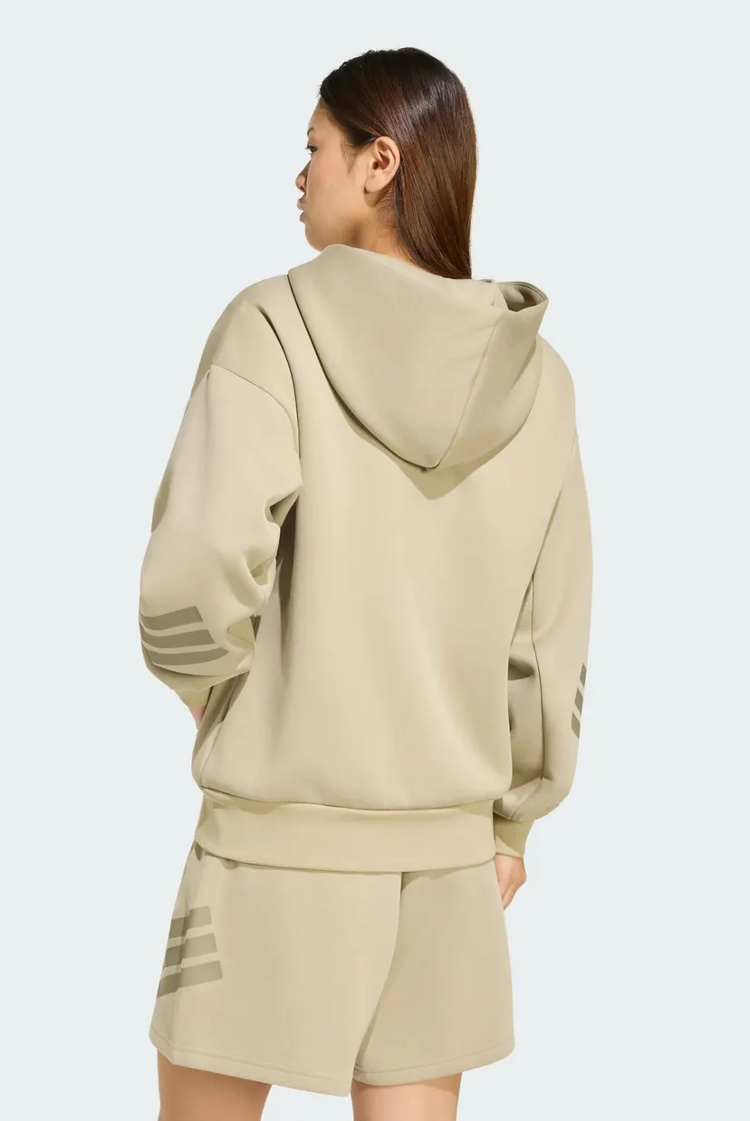Женское бежевое худи Future Icons 3-Stripes 3